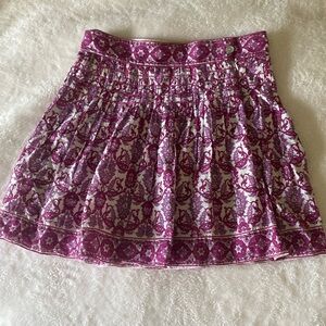 Floral knee length skirt